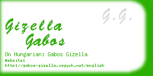 gizella gabos business card